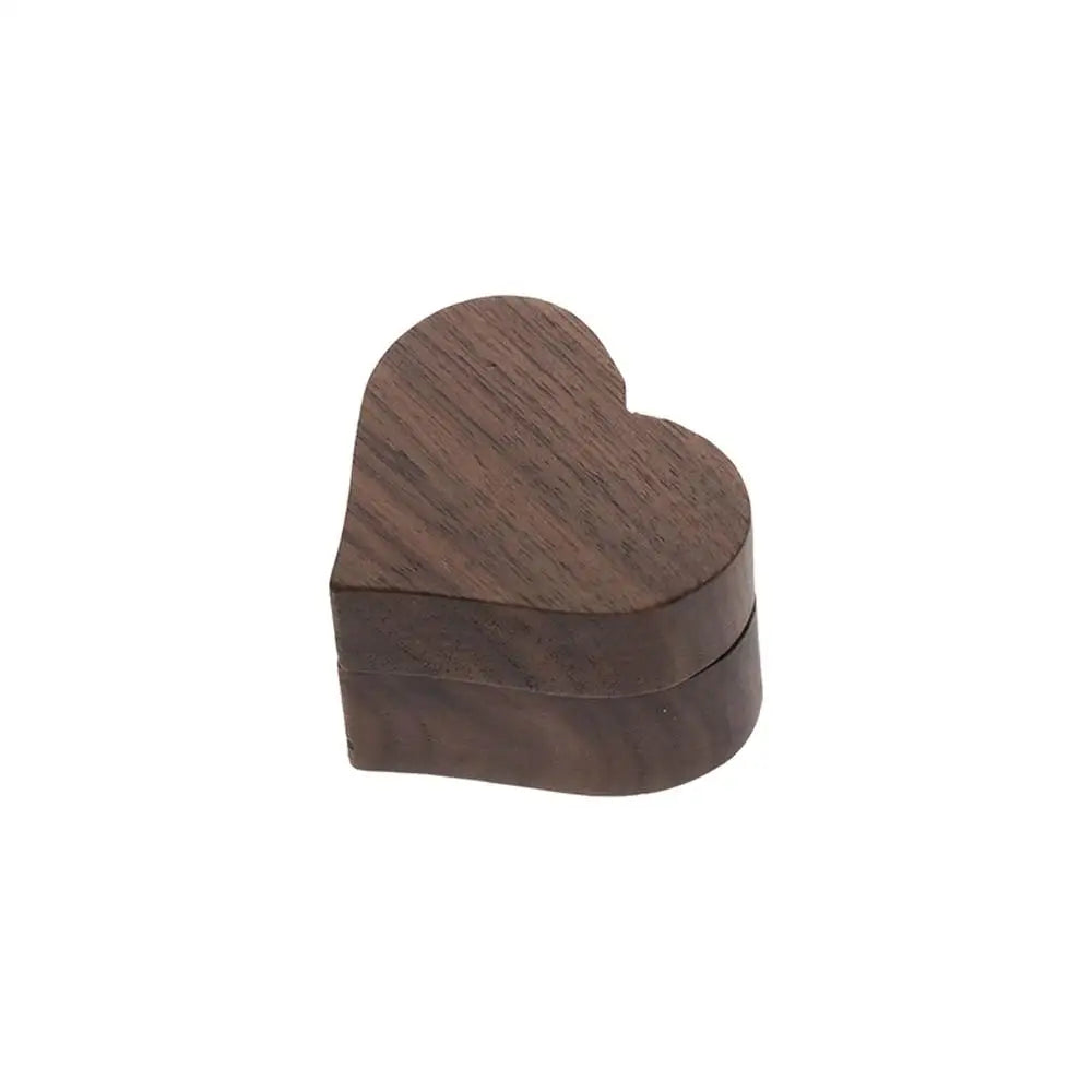boîte bijoux marron foncé texture bois dorés anneau classique acrylique echangementprésentationbijoux