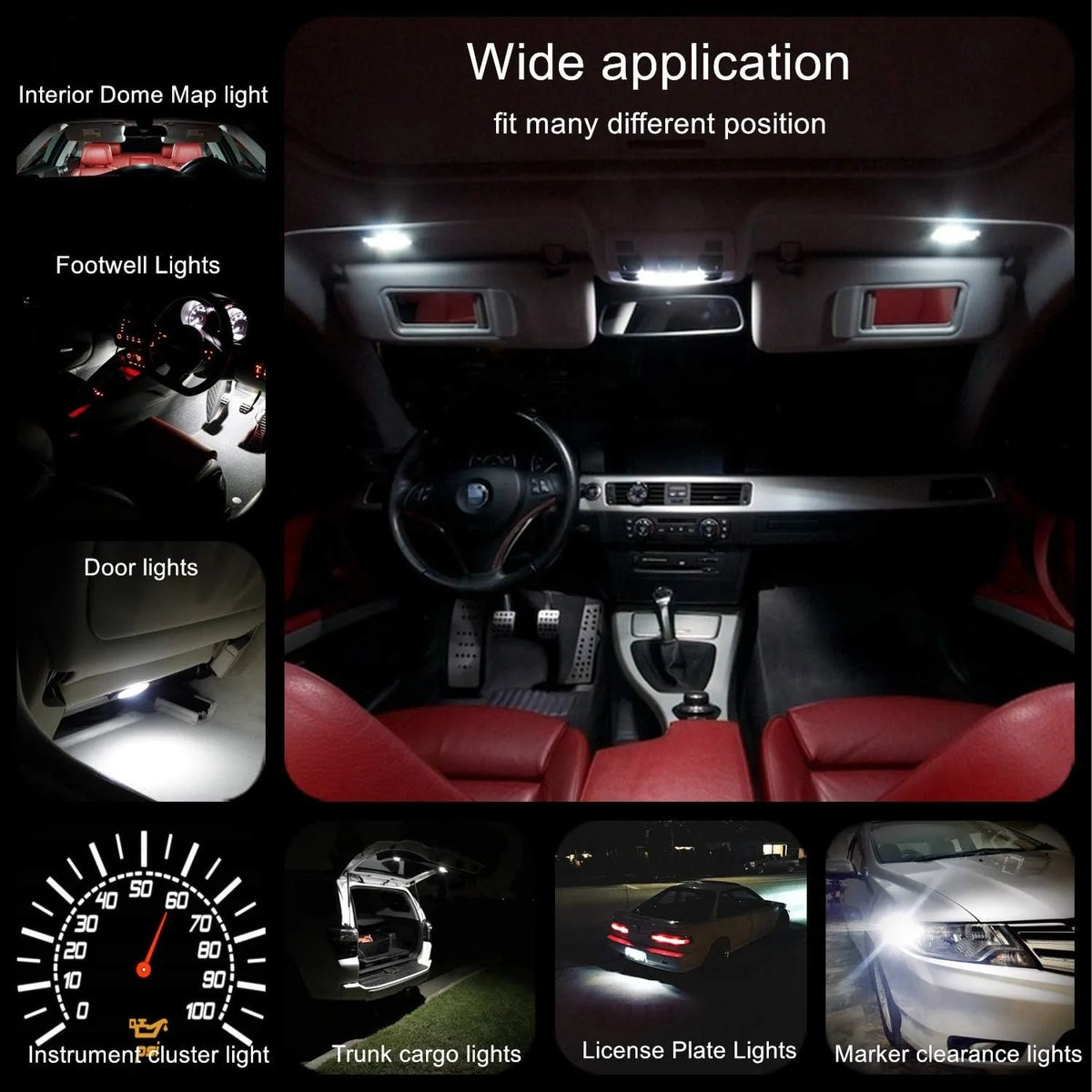 ampoules led blanc modernes twist lock socket 12v instrumentation voiture pack