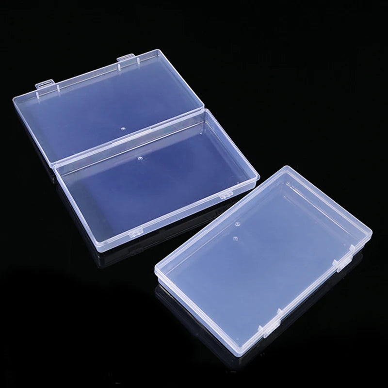 boîtes rangement transparentes modernes réutilisables clips fermeture pratique bijoux articles divers