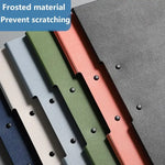 porte documents moderne clips latéraux mat noir bleu vert orange gris rose opaquet