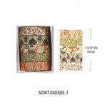 rubans adhésifs décoratifs vintage multicolores floral abstraits géométriques scrapbooking bricolage planificateur journal