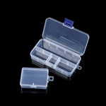 boîtes rangement transparentes empilables clips compartiments garage organisation bijoux diamants artisanat pilules