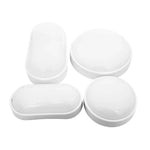 lampe led oval moderne résistante humidité 16w 20w nickel brossé ip65.gca