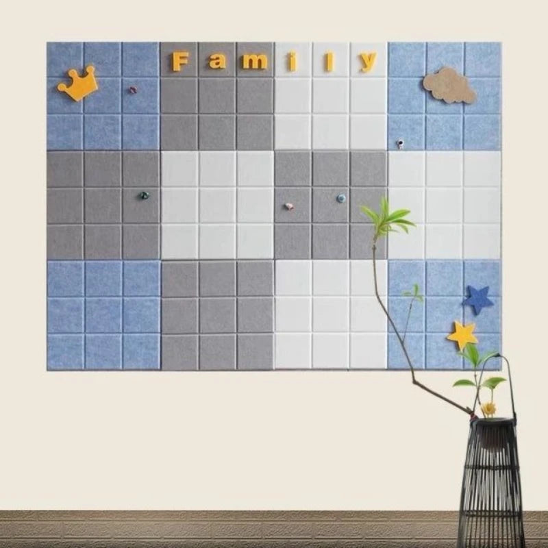 panneau mousse adhésif moderne décoration murale blanc beige gris bleu rose jaune vert fleurs