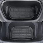 tapis sol voiture tesla noir texture micro perforée moderne