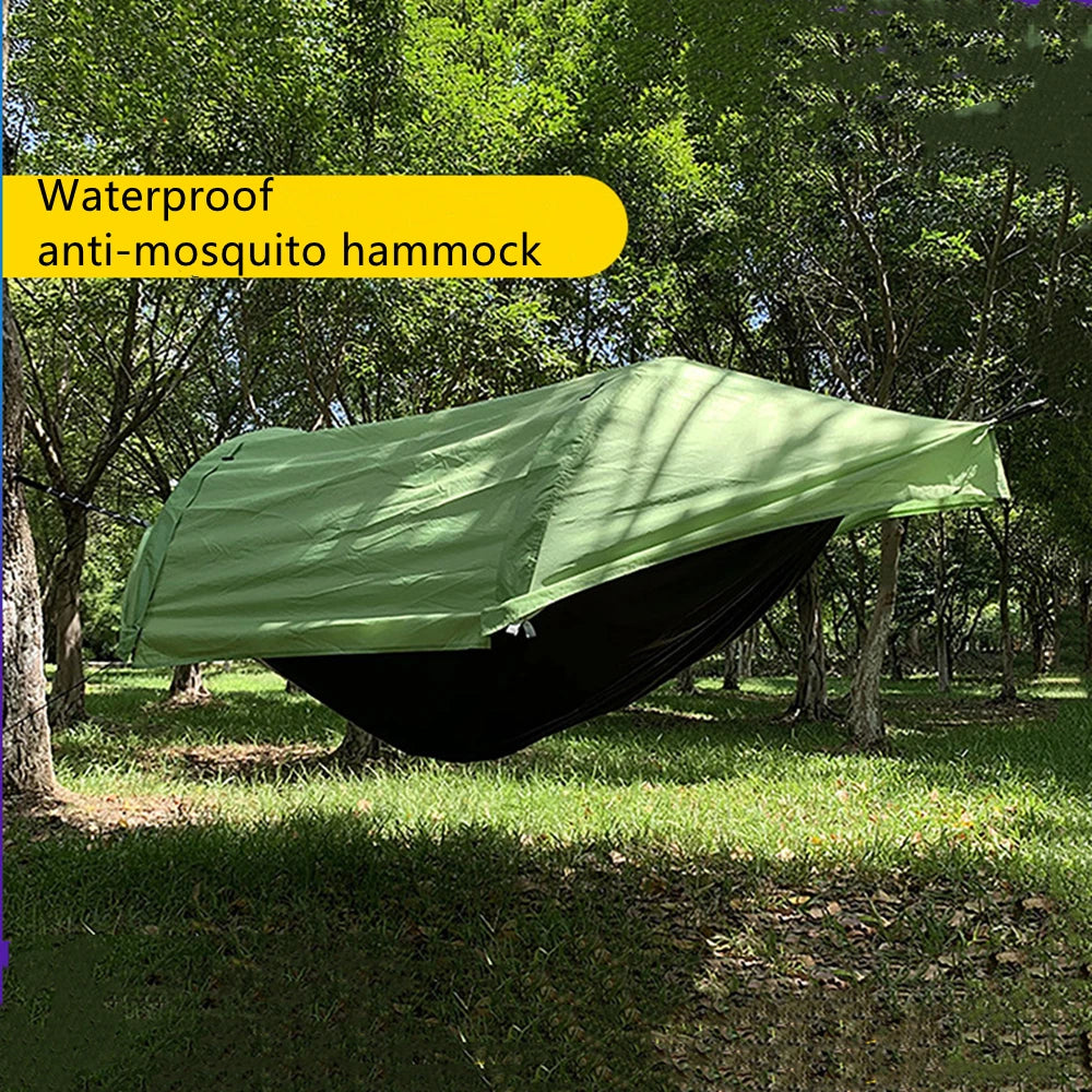 hamac portable camping deux personnes tente étanche moustiquaire tapis sol moderne fonctionnelextérieur