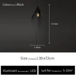 suspension lumineuse contemporaine noir doré blanc rayonnante feuillue clips câble suspension 60 249 lumens