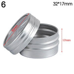 pots aluminium hermétiques rechargeables crème baume cosmétique moderne noir doré rose gris mat