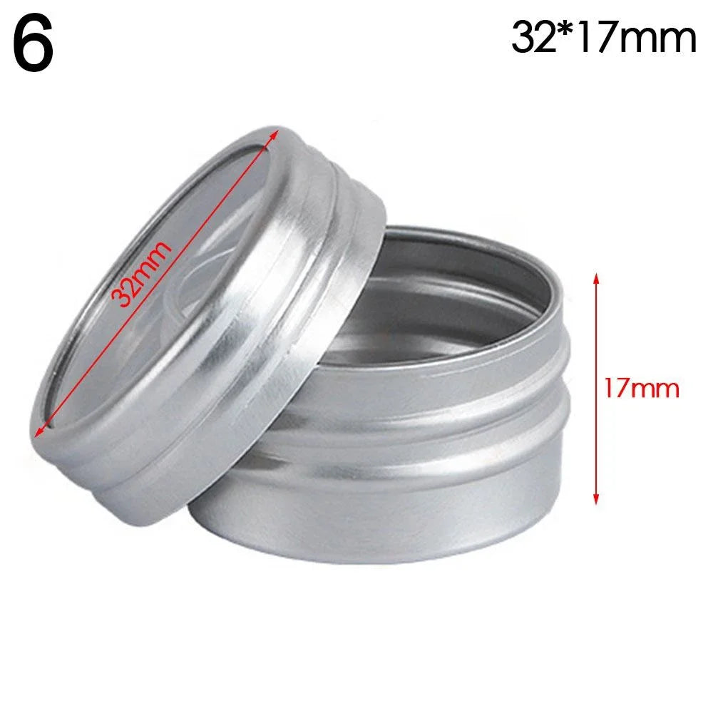 pots aluminium hermétiques rechargeables crème baume cosmétique moderne noir doré rose gris mat