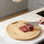 planche découper bambou naturelle épaisse double face cuisine respectueuse environnement classique