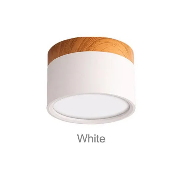 plafonnier led moderne rond bois blanc noir gris vert jaune rose nordique intérieur