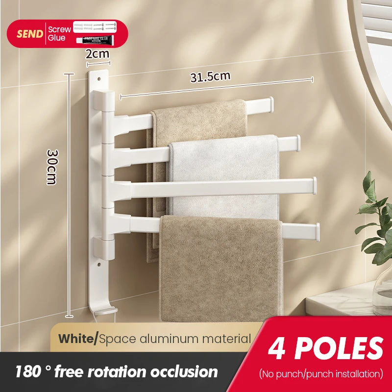 porte serviettes mural pliable gris moderne fixations vis serviettes