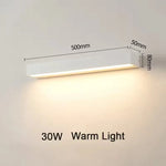 lampes murales led rectangulaires modernes blanc noir ip65 18w 30w étanches contemporaines minimalistes