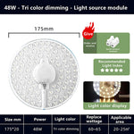 plaque led ronde diodes câble blanc moderne lumineuse 12w 18w 24w 36w 48w 72w