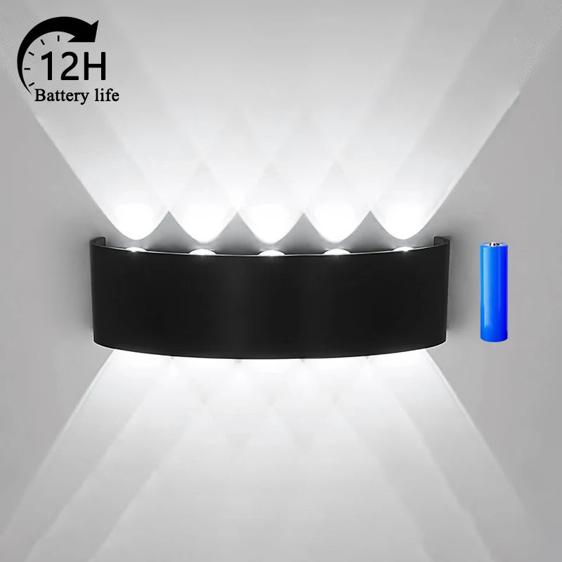 lampe murale led moderne noire interrupteur tactile charge usb chambre cuisine
