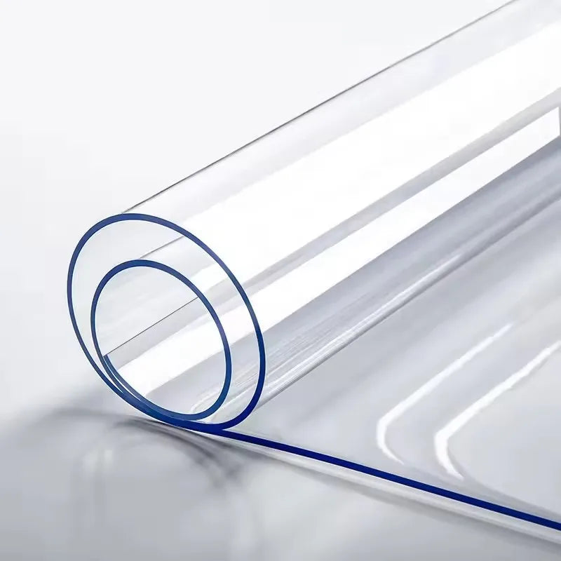 protège table pvc moderne transparent adhésif cuisine salle manger imperméable l'huile