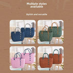 panier osier réutilisable vert rose moderne chic poignées détachables respectueux environnement utilisation multiple