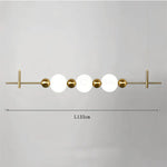 lampe murale or blanc sphères translucides moderne minimaliste led cuisine chambre coucher étude entrée