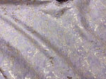 tissu polyester rose bleu doré motifs floraux reliefs texturés opacité variable shabby chic vintage
