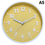 horloge murale moderne 20cm violet bleu vert rose blanc noire numéros blancs salon chambre