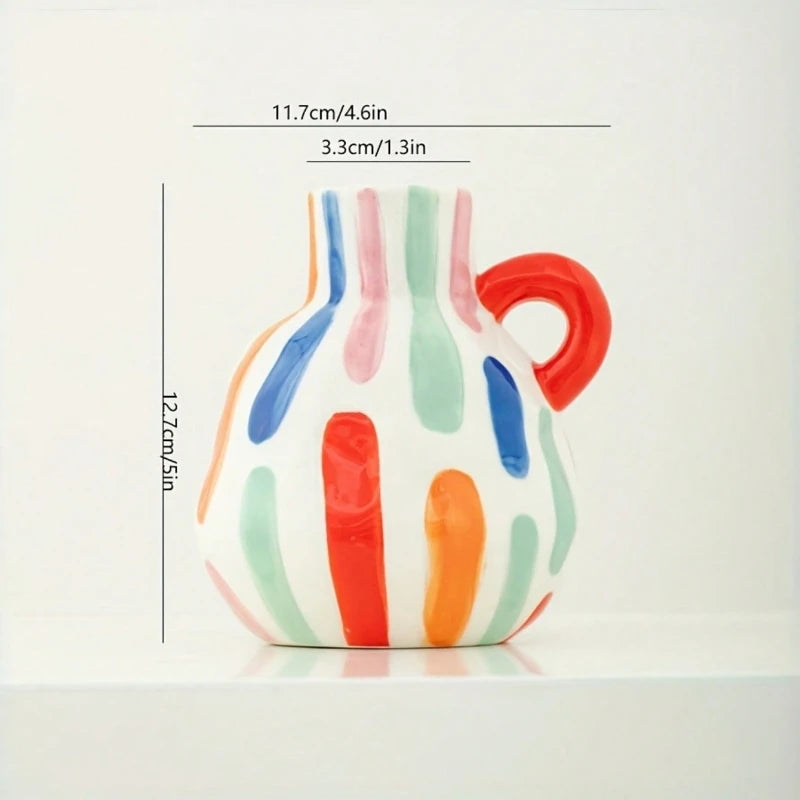 vases décoratifs modernes motifs abstraits colorés aspect texturé opacité totale décoration intérieure