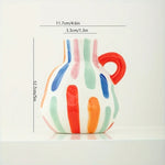 vases décoratifs modernes motifs abstraits colorés aspect texturé opacité totale décoration intérieure
