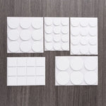 protecteurs sol feutre anti dérapant adhésifs mousse eva noirs blancs marrons ronds utilitaires 2.5cm