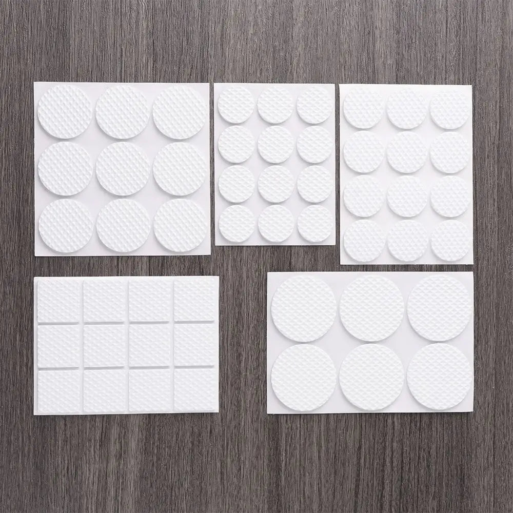 protecteurs sol feutre anti dérapant adhésifs mousse eva noirs blancs marrons ronds utilitaires 2.5cm