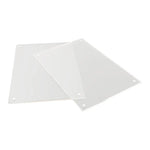 Cadre photo transparent en gros plan montrant les aimants