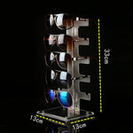 présentoir moderne lunettes clips acrylique niveaux rangement opticien