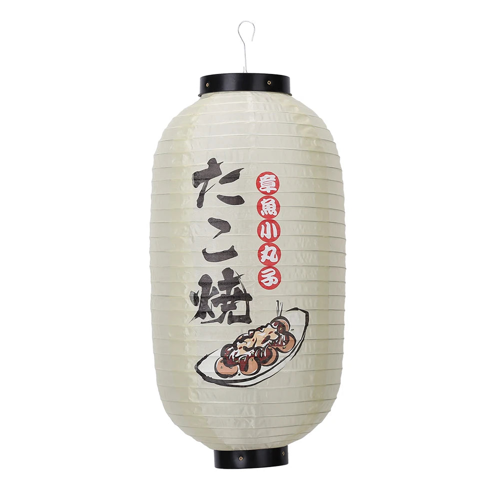 lanterne japonaise traditionnelle suspendue tissu blanc rouge décoration fête mariage intérieur extérieur
