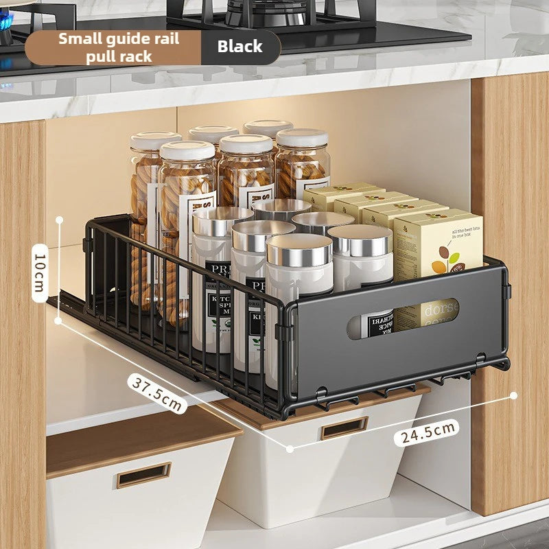 paniers rangement noir clips fixation moderne utilisation multiple réutilisable métal domestique cuisine storage multifonctionnel