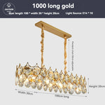 luminaire suspension cristal moderne luxe rond doré transparent salon salle manger chambre