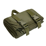 tapis pliable militaire oxford 600d tissu uni résistant sangles kaki vert olive