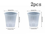pots plante autoarrosants plastique moderne transparent grille d'irrigation double couche