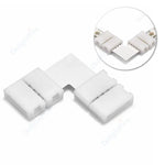 connecteurs led rubans blancs formes pvc modernes clips 24v tension basse