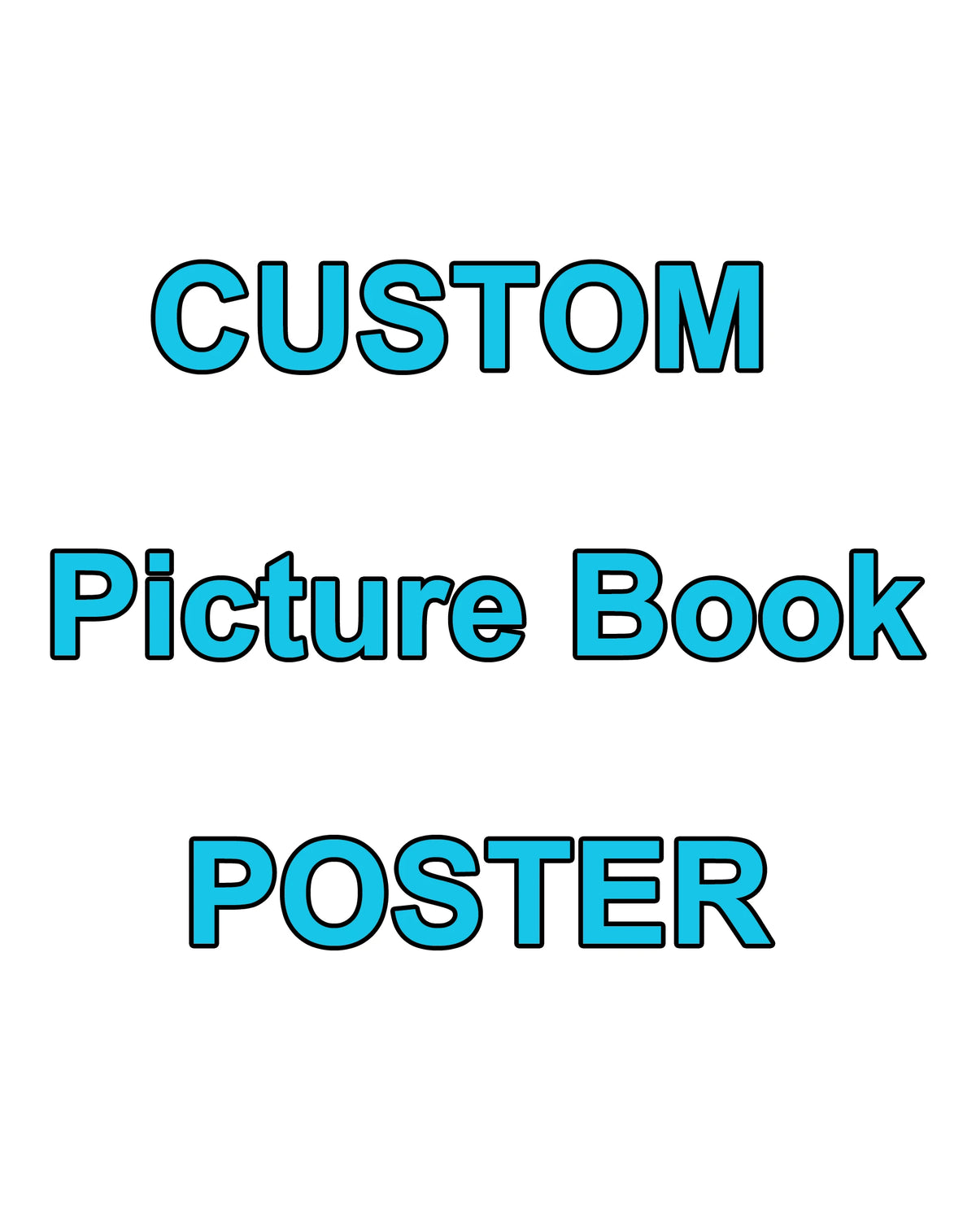 affiche personnalisée minimaliste texte noir opacité papier imprimé blanc portrait livre cadeau famille amis