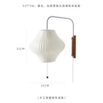 lampe murale led blanc bois moderne rayures horizontales plaque fixation cordon interrupteur