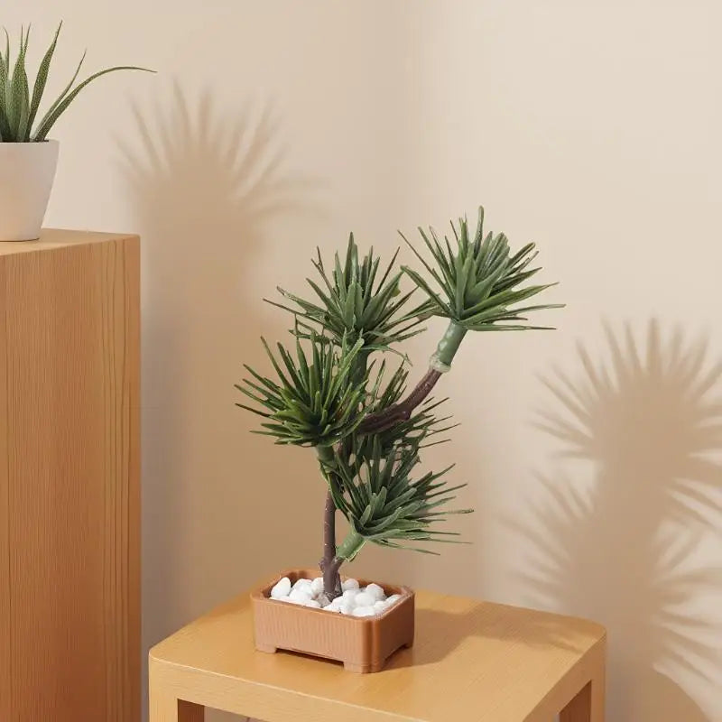 décoration miniature jardin plante artificielle pots meubles tables étagères bougies vases figurines Podscape