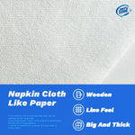 serviettes papier blancs absorbantes modernes jetables pliées fêtes événements mariage