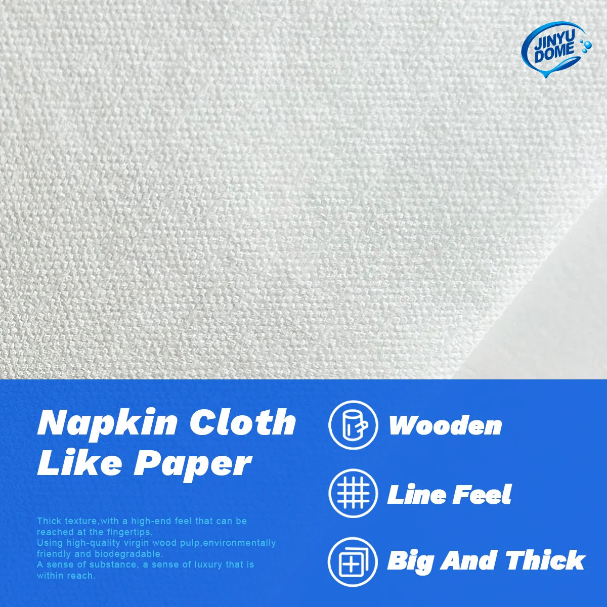serviettes papier blancs absorbantes modernes jetables pliées fêtes événements mariage