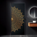 Détail du motif mandala indien sur sticker décoratif