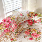 taies d'oreiller fleur bleu violet moderne non toxique polyester respectueux environnement