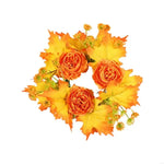 couronnes décoratives automnales fleurs artificielles feuilles rustiques mariage fiançailles