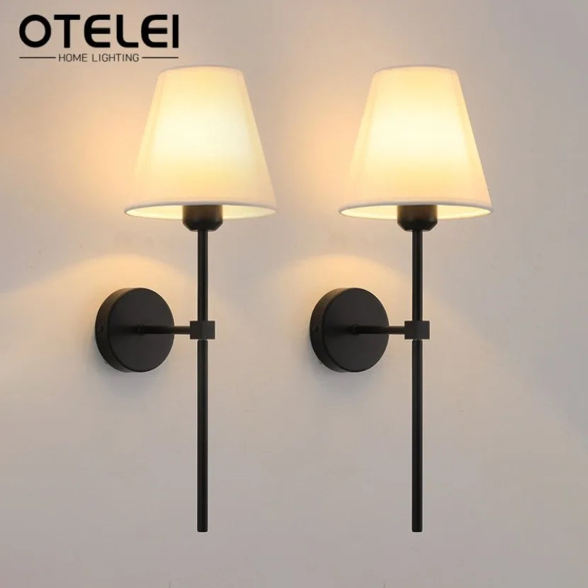 lampe murale moderne abatjour conique articulé noir doré blanc beige marron