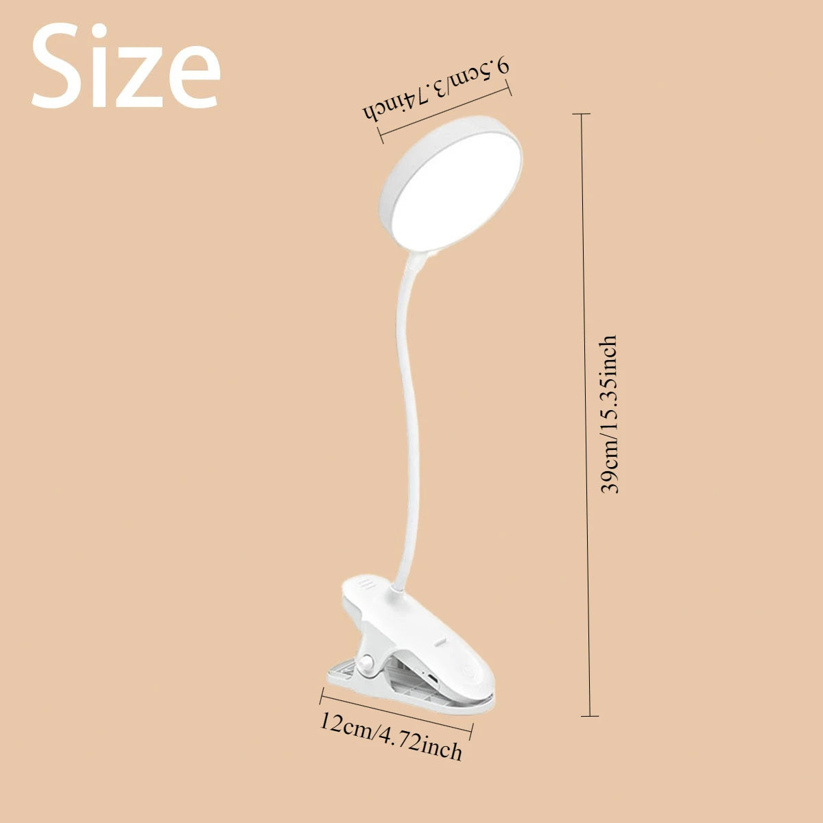 lampe lecture rechargeable moderne blanc clipser veilleuse protection yeux chambre voyage