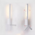 lampe murale moderne minimaliste réglable blanc noir contemporaine fixée mur led