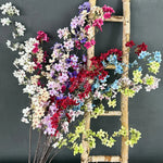 guirlande fleurs artificielles naturelles intérieur décoration maison blanc rose violet bleu rouge