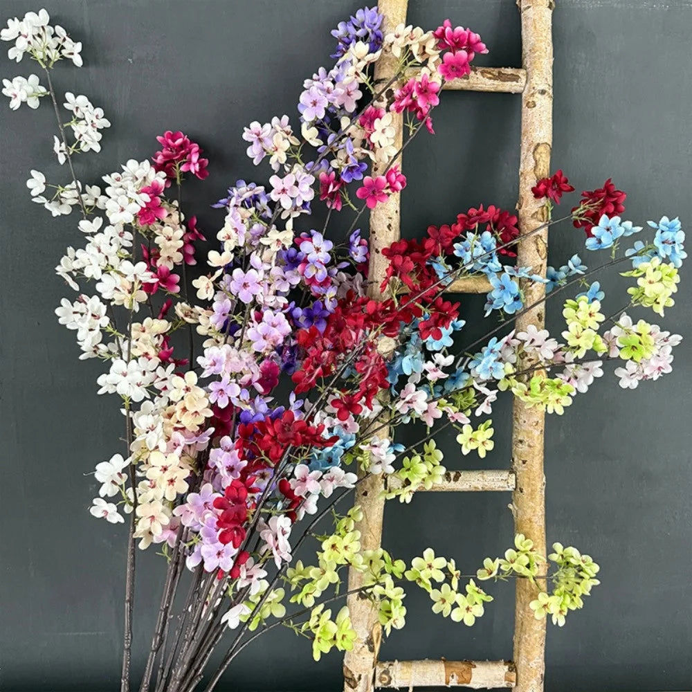 guirlande fleurs artificielles naturelles intérieur décoration maison blanc rose violet bleu rouge