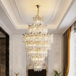 lustre cristal doré élégant moderne encastré brillant transparent haute qualité facile